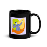 The Singing Black Glossy Mug - Beyond T-shirts